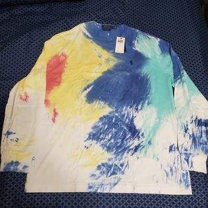 Polo ralph lauren tie dye long sleeve t-shirt